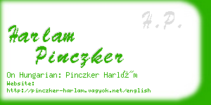 harlam pinczker business card